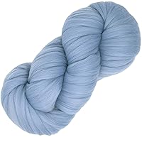 EASY SPINNING FIBER - Learn Spinning in a jiffy with Pre-Drafted Pencil Roving. Luxuriously Soft 100% Merino, Bluebird