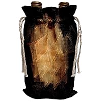 3dRose Henrik Lehnerer Designs - Abstract - Beautiful flows of different shades of yellow build this fractal - Wine Bag (wbg_244451_1)