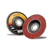 3M Flap Disc 967A - 80+ Grit Ceramic Precision Shaped Grain - Type 27 Angle Grinder Disc - Metal Grinding - 4.5