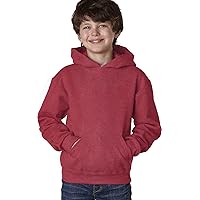 Jerzees 996Y Youth 50/50 Pullover Hood - Vint Htr Red - M