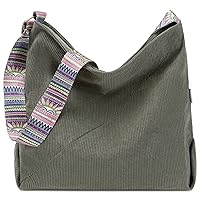 Makukke Corduroy Totes Bag Women - Shoulder Hobo Bag Handbags Crossbody Bag Big Capacity Shopping Purses