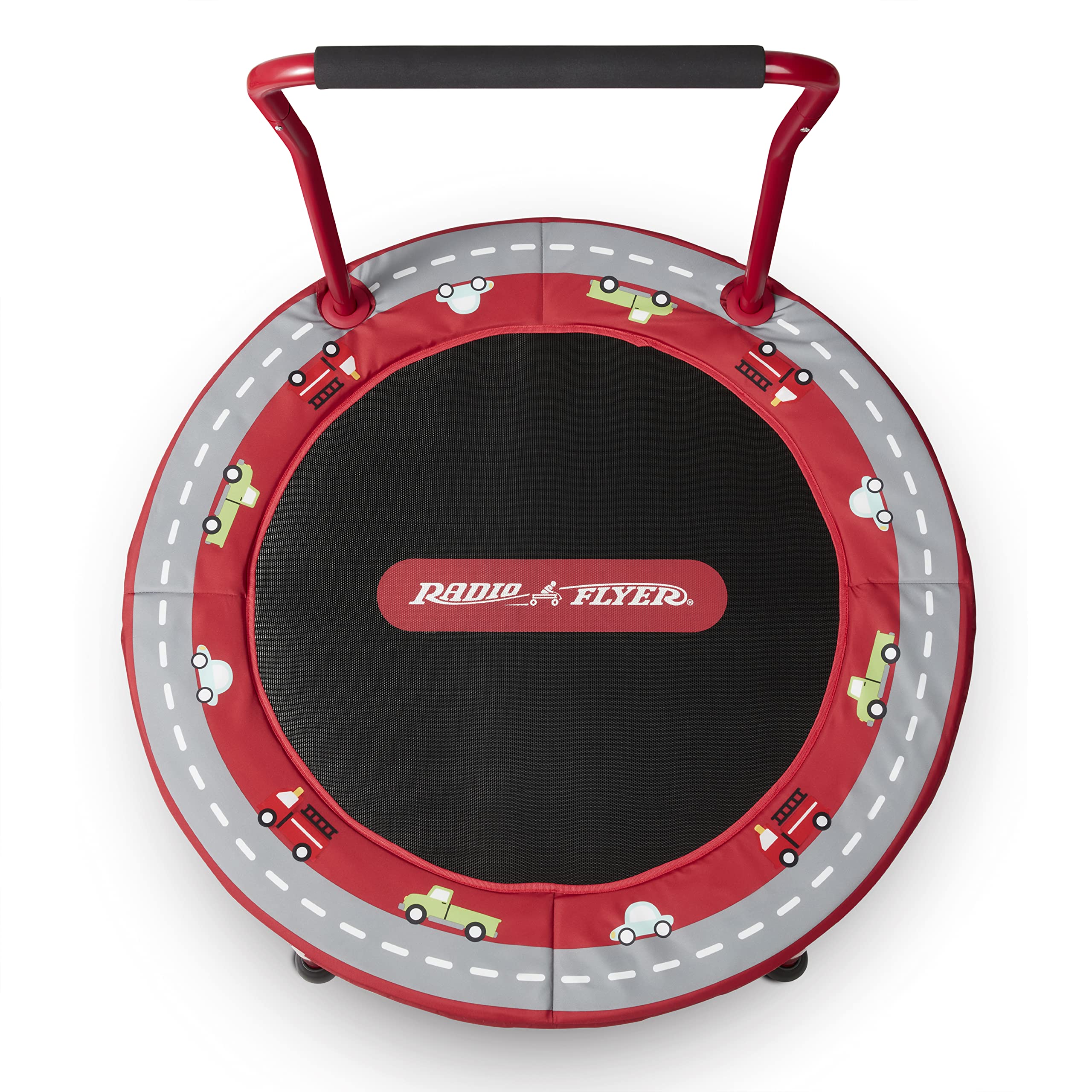 Radio Flyer 2-in-1 Kids' Trampoline, Mini Trampoline for Toddlers, Ages 3-6 Years