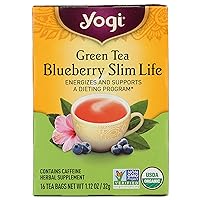 Yogi Green Tea, Blueberry Slim Life, 16 Tea Bags
