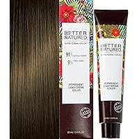 Permanent Hair Color Dye - Naturally-derived Vegan & 100% Gray Coverage that Lasts up to 8 Weeks