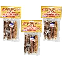 (3 Pack) Smoke House Beef Pizzle Treat for Dogs, 4-Inch - 18 Pizzle Sticks Total