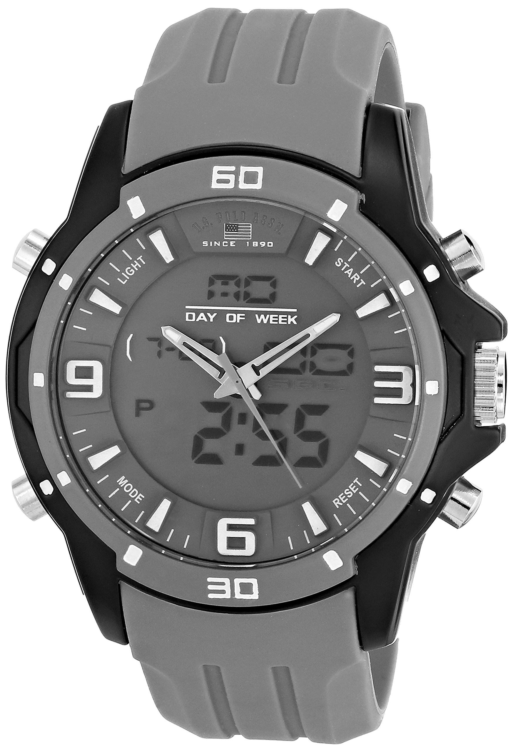 U.S. Polo Assn. Sport Men's US9492 Analog-Digital Display Analog Quartz Gray Watch