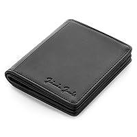Jaimie Jacobs Flapstar Magic Wallet no Folding of Bills Genuine Leather (Black)
