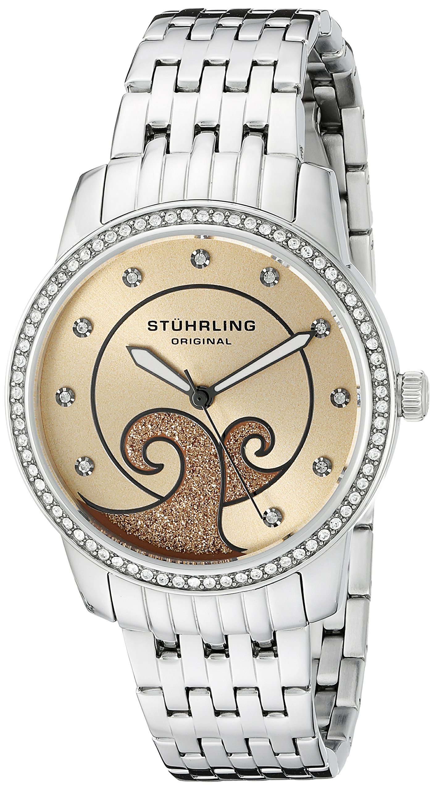 Stuhrling Original Women's 569.03 Coronet Analog Display Quartz Silver Watch