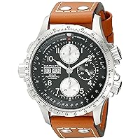 Hamilton Men's H77616533 Khaki ; Dial color - Black X Chronograph Watch
