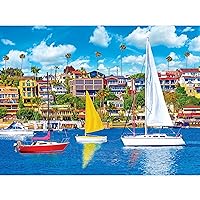 Cra-Z-Art - RoseArt - Kodak Premium - Recreational Sailboats on Newport Bay, Newport Beach, CA - 350 Piece Jigsaw Puzzle