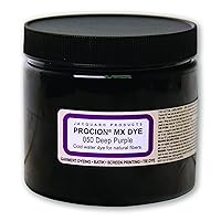 Jacquard Procion Mx Dye - Undisputed King of Tie Dye Powder - Deep Purple - 8 Oz - Cold Water Fiber Reactive Dye Made in USA