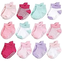 Hudson Baby Unisex Baby Non-Skid No-Show Socks