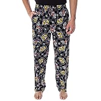 Nintendo Men's Mario Kart Checkered Flag Race Soft Touch Cotton Pajama Pants