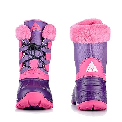 Nova Mountain Boy's and Girl's Waterproof Winter Snow Boots