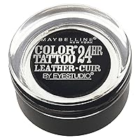 Maybelline New York Eyestudio ColorTattoo Metal 24HR Cream Gel Eyeshadow, Dramatic Black, 0.14 Ounce (1 Count)