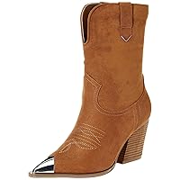 The Drop Women's Sandra Heeled Cowboy Boot