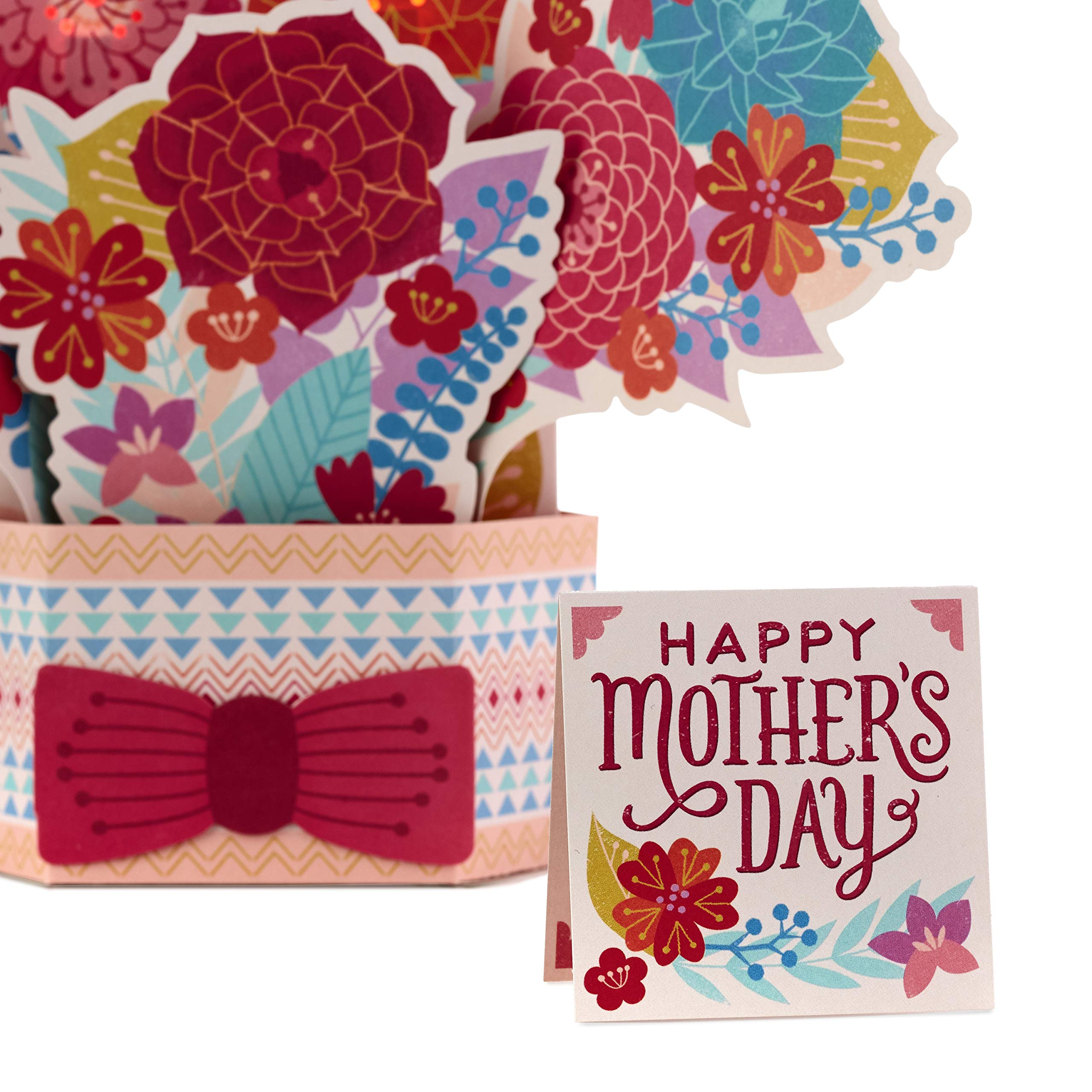 Hallmark Pop Up Mother's Day Card with Light and Sound for Mom (Displayable Pot of Flowers, Plays Happy by Pharrell Williams)