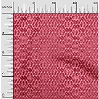 Polyester Lycra Fabric Hexagon & Chevron Block Print Sewing Fabric BTY 56 Inch Wide