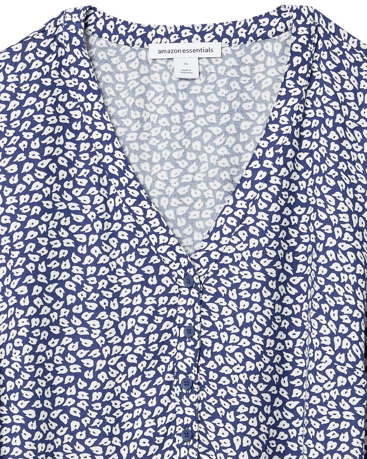Amazon Essentials Women's 3/4 Sleeve Button Popover Shirt