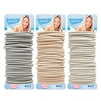 90 Pcs Blonde Hair Ties for Women Ouchless Rubber Bands No Damage Thick Thin Hair Elastics Ponytail Holders Bulk