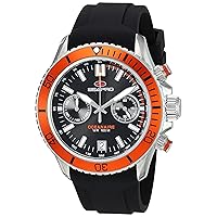 Men's SP0334 Scuba Dragon Analog Display Quartz Black Watch