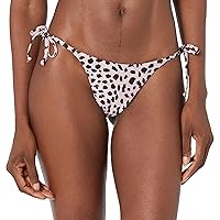 BECCA Women's Standard Rebecca Virtue Print Play Side Tie Bikini Bottom-Cheeky Coverage, Swimwear Separates