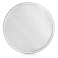 New Star Foodservice 50950 Restaurant-Grade Aluminum Pizza Baking Screen, Seamless, 12-Inch, Pack of 6