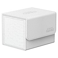 Ultimate Guard Sidewinder 100+, Deck Box for 100 Double-Sleeved TCG Cards, White, Magnetic Closure & Microfiber Inner Lining for Secure Storage