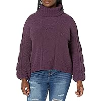 Seven7 Women's Cable Cowl Neck Sweater