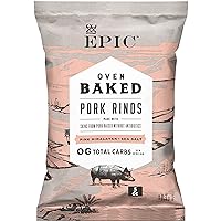 EPIC Pink Himalayan & Sea Salt Baked Pork Rinds, Keto Friendly, 5 oz