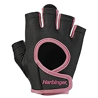 Harbinger Women's Power Gloves for Weightlifting, Training, Fitness, and Gym Workouts with StretchBack Comfort