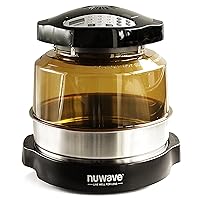 NuWave Oven Pro Plus 20602 Black Upgraded Shatter Resistant Dome with Extender Ring and Baking Pan NuWave Oven Pro Plus 20602 Black Upgraded Shatter Resistant Dome with Extender Ring and Baking Pan