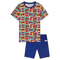 Marvel Boys Pyjamas Superhero Kids Short PJs