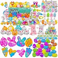 116 Pack Easter Eggs With Toys, Colorful Plastic Eggs for Easter Theme Party Favor, Carnival Prizes, School Classroom Rewards, Treasure Box