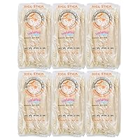 Thai Rice Stick Noodle, Pad Thai Style,XL-10mm,16 Ounce Each, Pack of 6