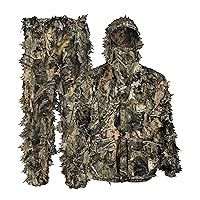 Outfitter Series, Hunting Gear Suit for Men and Women, Breathable Camo Leafy Jacket Hunting Suits - Country DNA Camo
