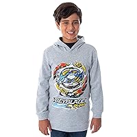 INTIMO Beyblade Burst Boys' Ace Dragon Spinner Top Pullover Hooded Sweatshirt Hoodie