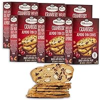 Thin Addictives Cranberry Almond Thins, 4.4 Ounce - 6 per pack -- 6 packs per case.