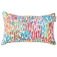 Pillow Perfect Outdoor | Indoor Make It Rain Zinnia Rectangular Throw Pillow (Set of 2), Blue