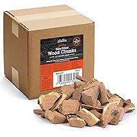 Camerons All Natural Apple Wood Chunks for Smoking - 420 Cu. in. Box, Approximately 5 Pounds - Kiln Dried Large Cut BBQ Wood Chips for Smoker -Barbecue Chunks for Smoked Meat - Grilling Gifts for Men