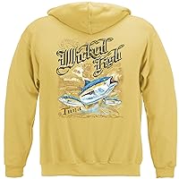 Tuna Yellowtail Bluefin 100% Cotton Casual Men's Long Sleeved Sweatshirt, Show Your Love of Fishing with our Unisex Tuna Yellowtail Bluefin Long Sleeve Sweatshirt for Men or Women (XXX-Large)