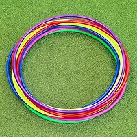 METIS Hula Hoops | Pack of 6 or 12 | Multi Use Hula Hoop: Kids, Adults, Dog Agility [Available in 4 Sizes]