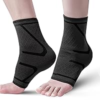 Achiou Ankle Brace for Women & Men, Ankle Compression Sleeve & Ankle Support Socks (Pair) for Plantar Fasciitis, Arch Support, Sprained Ankle, Achilles Tendonitis, Heel Spurs, Joint Pain
