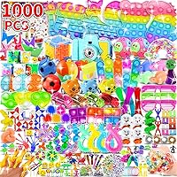 1000pcs Party Favors for Kids, Fidget Toys Pack, Stocking Stuffers, Birthday Gift Toys, Prize Box, Treasure Box, Goodie Bag Stuffers,Carnival Prizes
