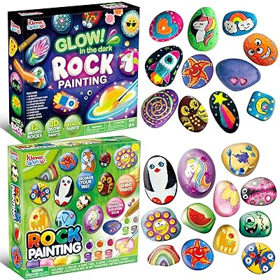 Mua JOYIN 24 Rock Painting Kit, Arts and Crafts for Kids Ages 6-8+