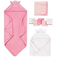 Unisex Babies' 8-Piece Towel and Washcloth Set, Multipacks
