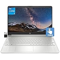 HP 2022 Newest 15.6’’ HD Touchscreen Laptop, Quad Core Intel i5-1135G7 (Beat i7-1065G7,Upto 4.2GHz), 32GB RAM, 1TB SSD, Webcam, WiFi, 11+ Hours Battery, Win11, Marxsolcables, Natural Silver