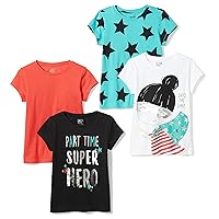 Girls and Toddlers' Short-Sleeve T-Shirt Tops-Discontinued Colors, Multipacks