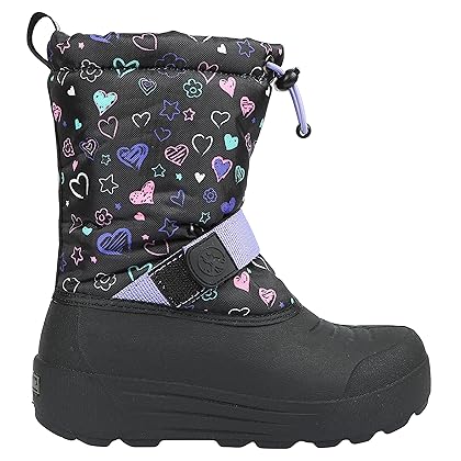 Northside Frosty Insulated Winter Snow Boots for Girls and Boys with Rugged, Water Resistant Nylon Upper, Quick-Drying Lining, Removable EVA Insole, and Durable TPR Outsole