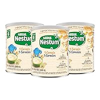Nestle Nestum Infant Cereal, 5 Cereals, Made for Infants 6 Months Old, 10.6 Ounce Canister (Pack of 3)